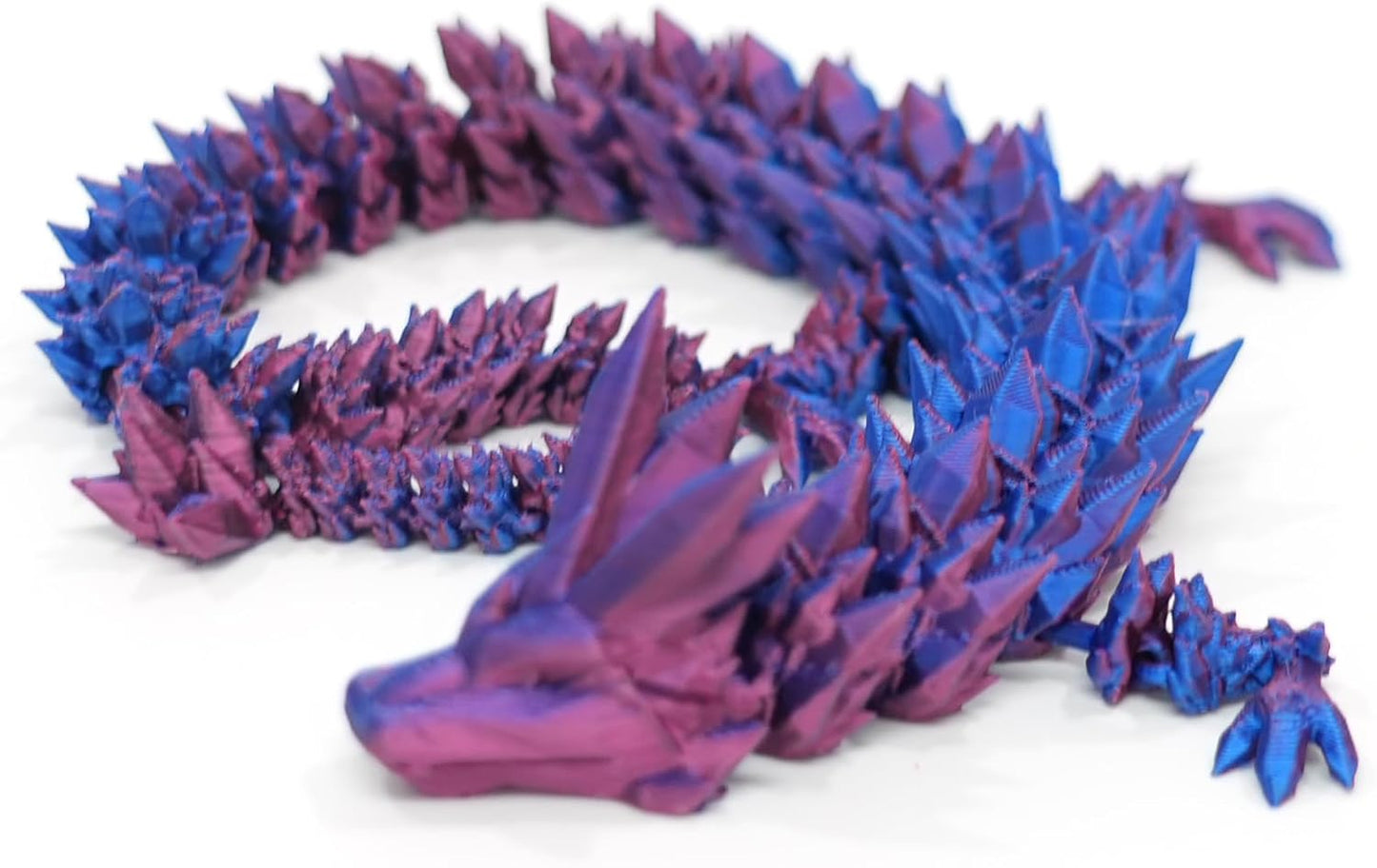 Dragon Egg - 3D Printed Egg with Flexible Dragon Inside, 3D Printed Gift, Articulated Dragon Egg Fidget Toy, Easter Egg ,Figurine Decor (12” Dragon)