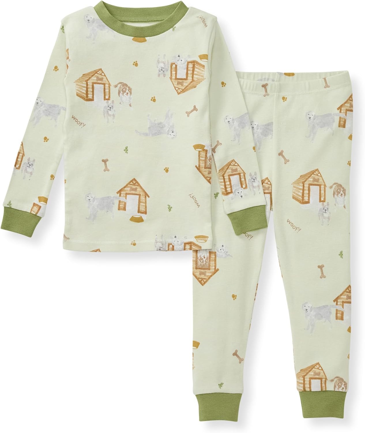 Burt's Bees Baby Boys' 2-Piece Long Sleeve Tee and Pants Organic Cotton Pajama Set