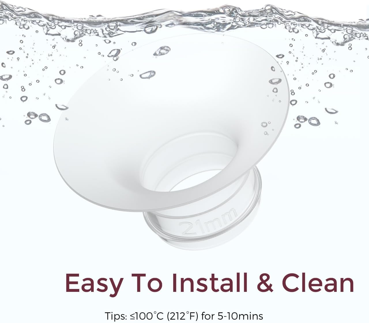 Momcozy Mobile Style | M6 21 mm Flange Insert, Original Mobile Style | M6 Breast Pump Replacement Accessories, 1PC (21mm)