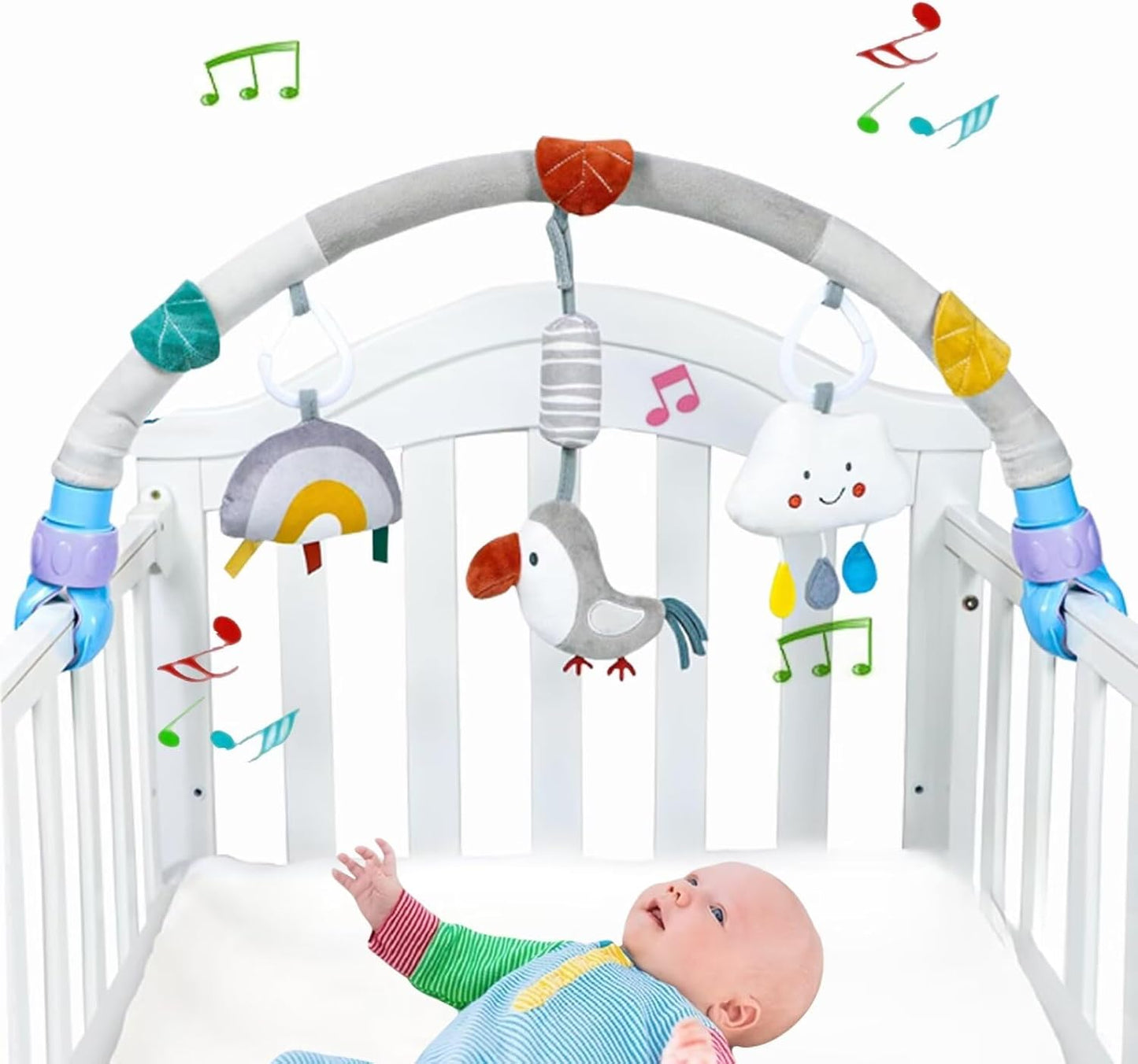 Pau1Hami1ton Baby Stroller Arch Toys, Car Seat Toys,Bouncer Toy Bar.S-19(Bird)