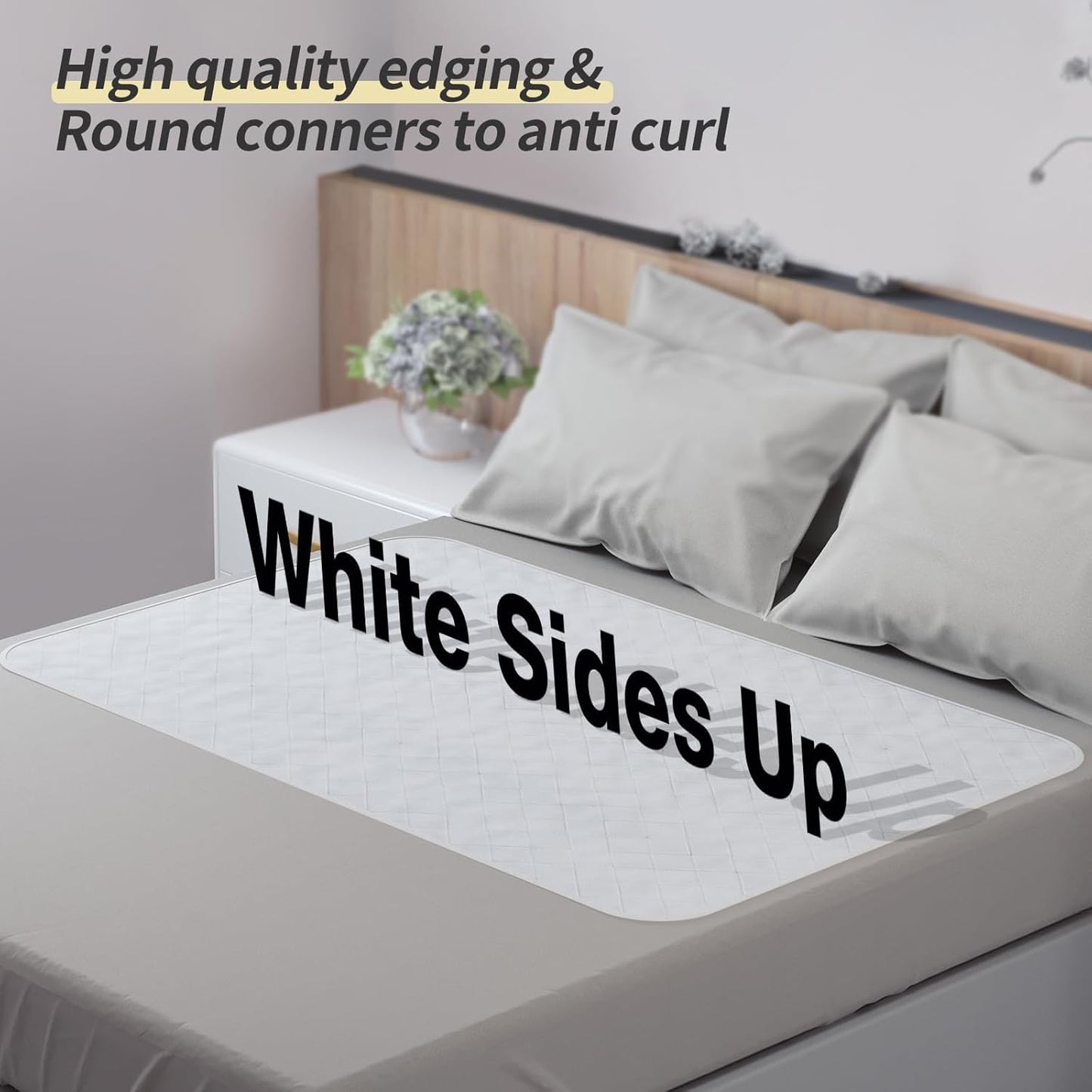 CoolShields Waterproof Bed Pads Incontinence 34'' x 36'' (2 Pack) Washable Reusable Bedwetting Mattress Protector Pad for Kids, Adults, Elderly, and Pets