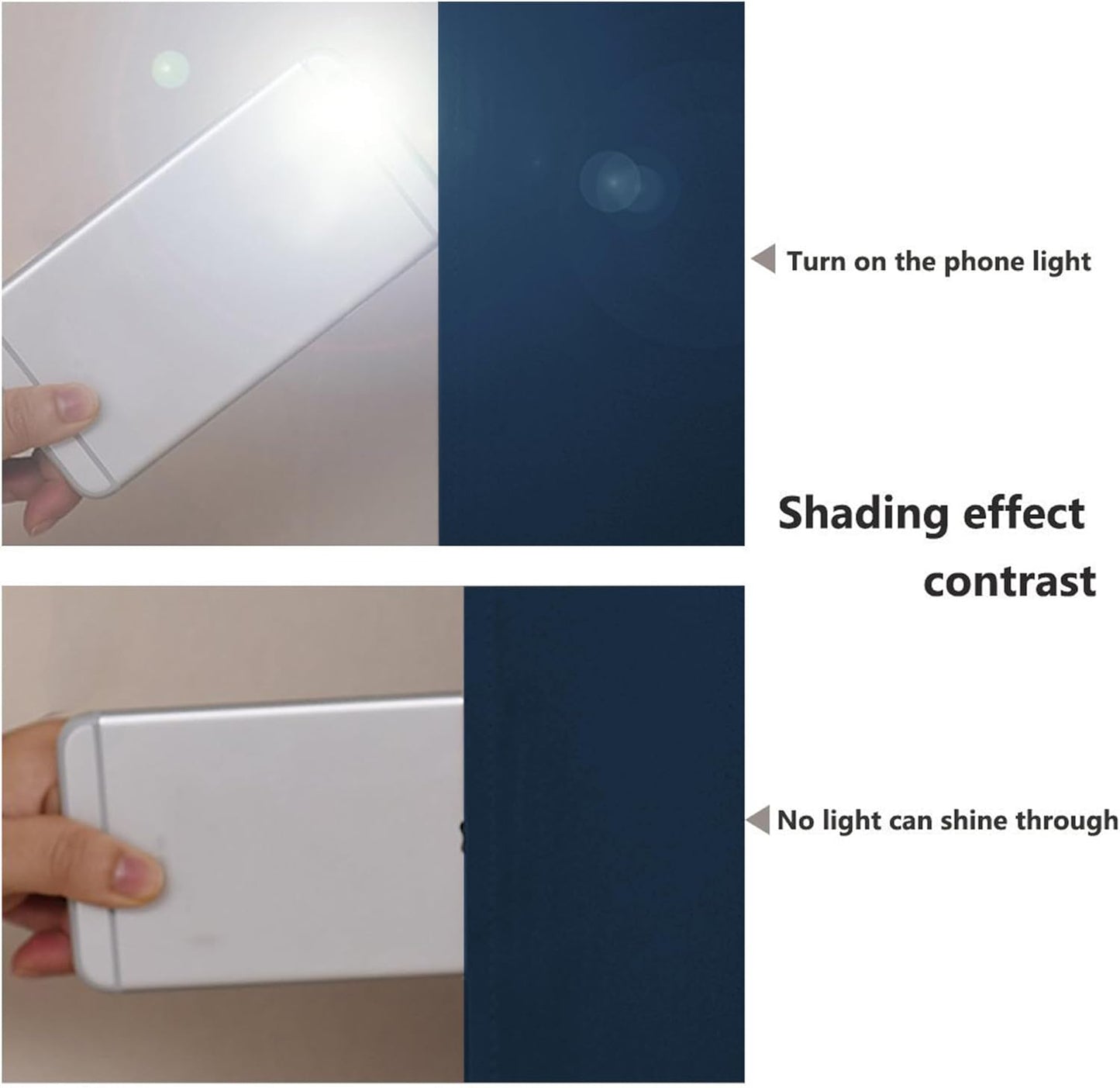 NICETOWN Moroccan Blue Full Shade Curtain Panels, Pair of Thermal Insulated & Energy Efficiency Blackout Drapes for Living Room Windows, Lined Silky Performance Window Dressing (46" Wide x 72" Long)