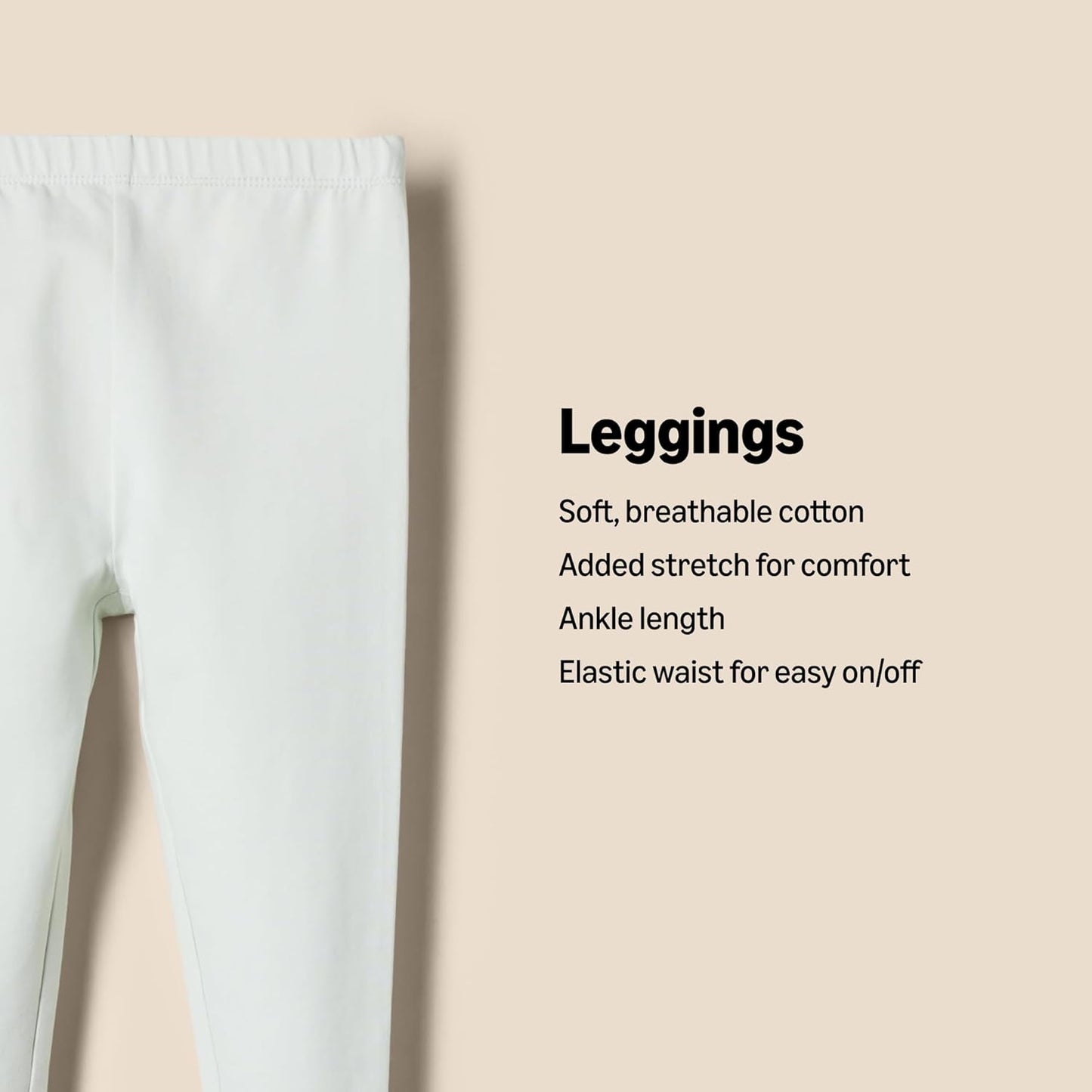 Amazon Essentials x Sofia Grainge Unisex Toddlers and Babies' Legging, Pack of 3