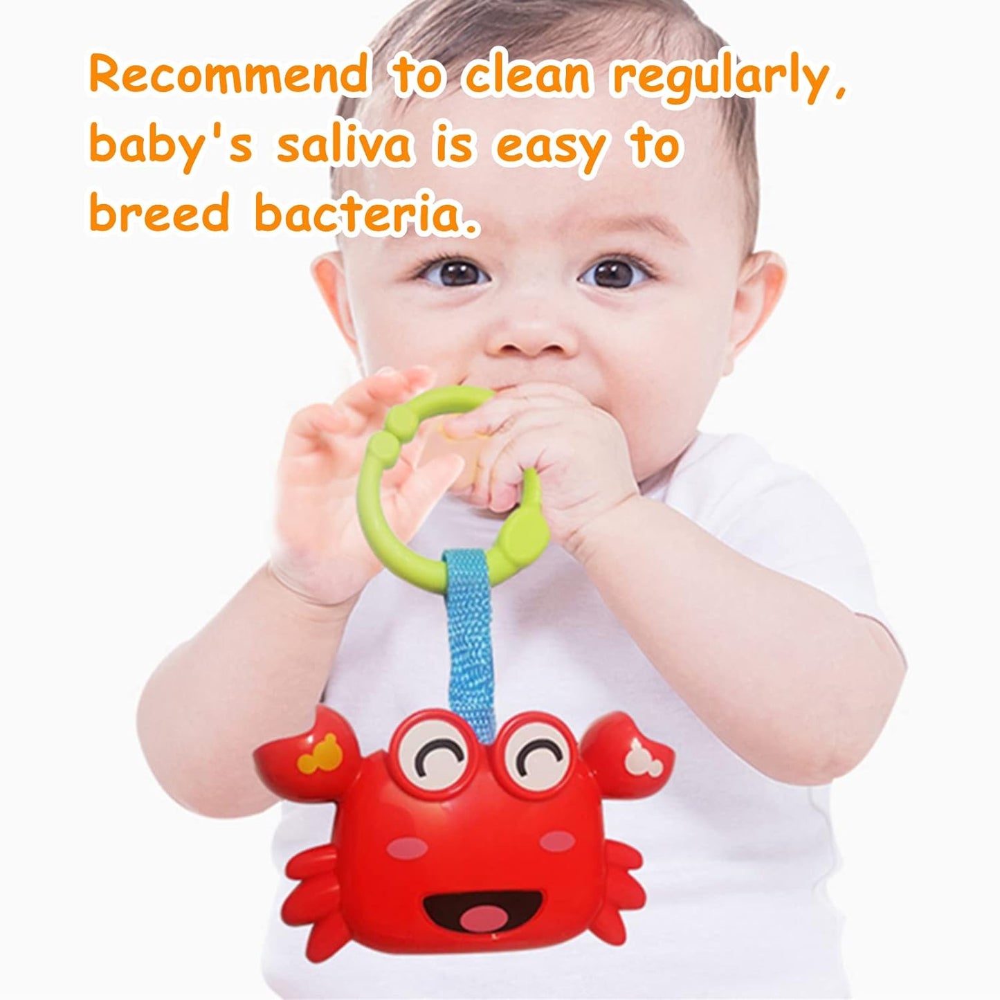 Baby Toys, Cartoon Animal Hanging Rattle Toys, Handbells Baby Rattles, Baby Bed Crib Car Seat Travel Stroller Toys for Infant, Best Birthday Gift for Newborn, 4 Pack