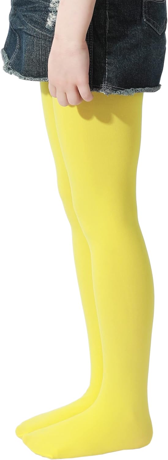 EVERSWE Girls Semi Opaque Footed Tights, Microfiber Tights