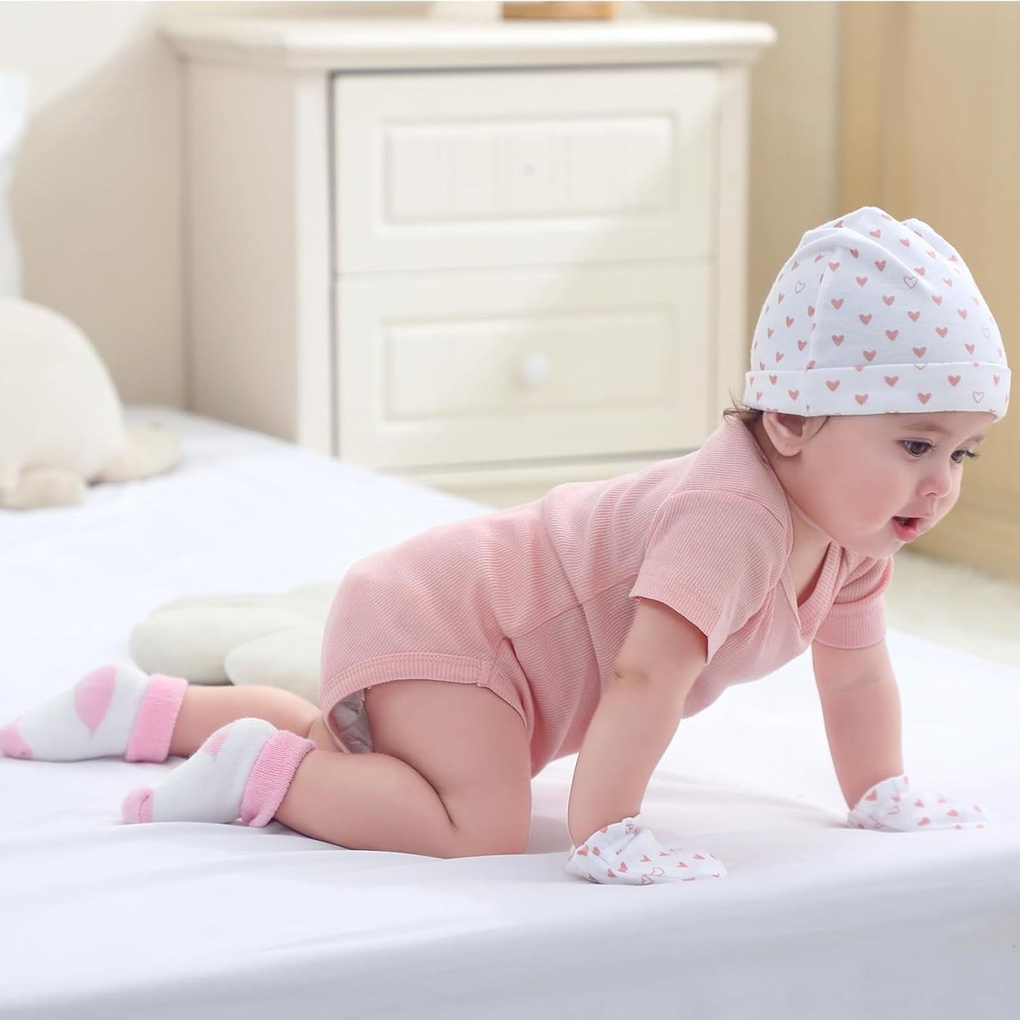 Baby Bodysuit and Pant Sets Ribbed Romper Soft Newborn Boy Girl Clothes Outfits Layette Gift Set