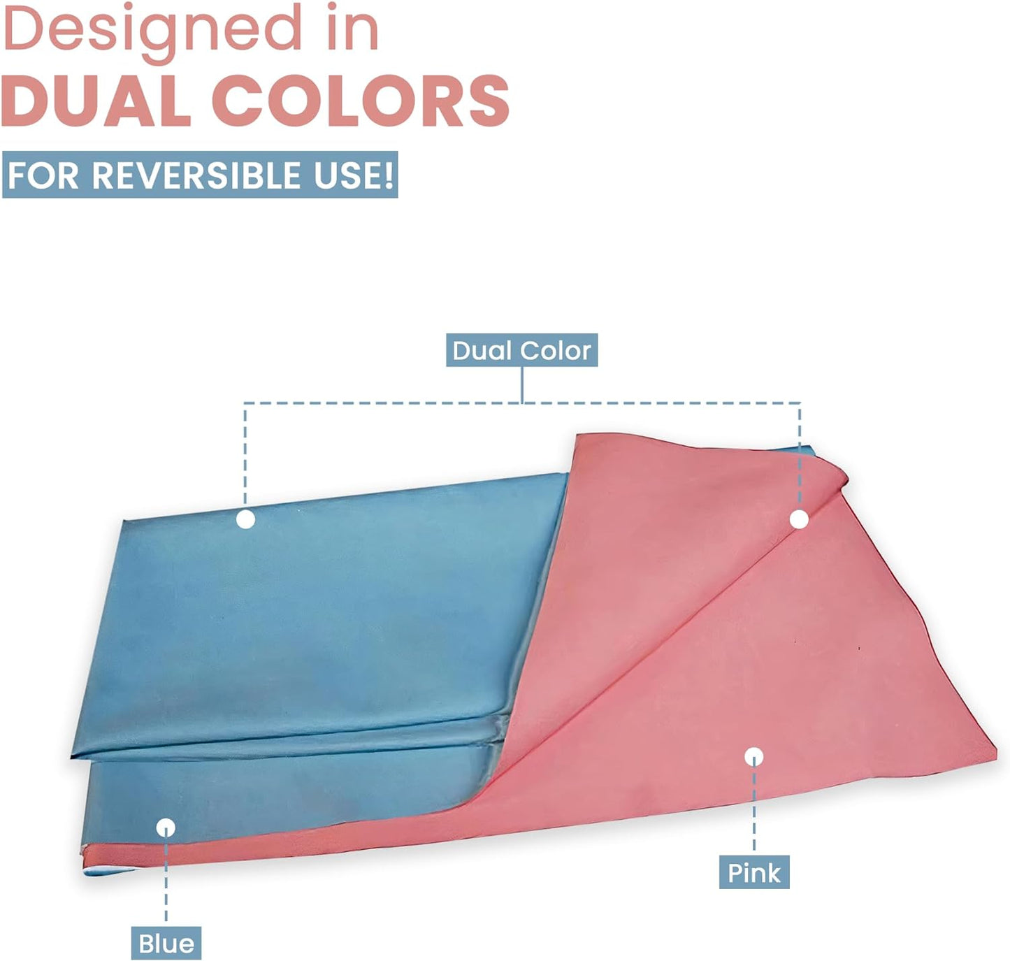 Ultrasoft Waterproof Dry Rubber Bed Sheet Cover/Toddler/Adult Sleeping Mattress Protector/Urine Non-Absorbent Reusable Crib Mat (1 Meter) (36 x 39 Inches) (100 x 90 cm)