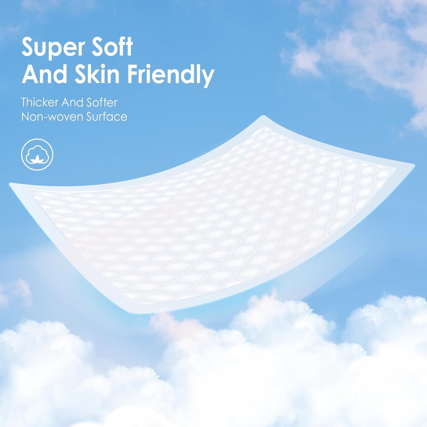 Disposable Changing Pads for Baby, 50 Pack Disposable Changing Pad Liners, Waterproof Disposable Underpads, Ultra Absorbent Super Soft Breathable Diaper Changing Mat 13 x 18 in