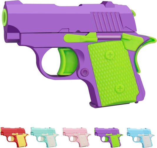 1911 3D Printed Small Pistol Toys Gravity Gun Toy Pístol Fidget Toys Adults Stress Relief Pistol Toy Sensory Toys for Kids Friends Christmas Birthday Gift-Purple