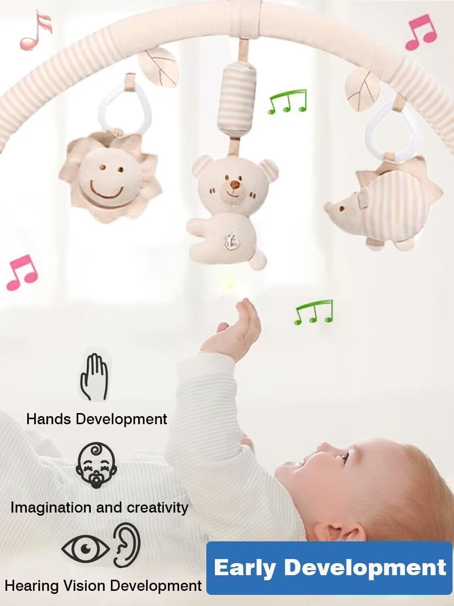 Pau1Hami1ton Baby Stroller Arch Toys, Car Seat Toys,Baby Gifts.S-19(Bear)