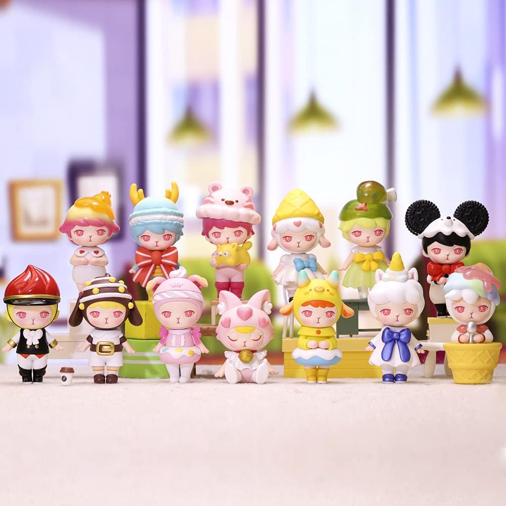 POP MART Blind Box Toy Box Bulk Popular Collectible Random Art Toy Hot Toys Cute Figure Creative Gift, for Christmas Birthday Party Holiday (Single Box, Bunny Zodiac Series)