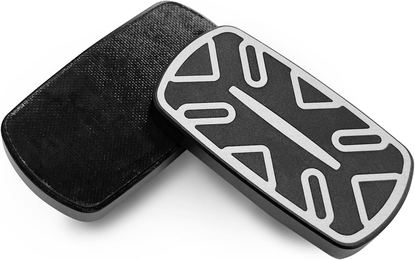 Fidget Toy Fidget Slider Magnetic Haptic Metal Fidget Slider, EDC Fidget Toys Desk Toys for Adults Stress Relief ADHD (Black)