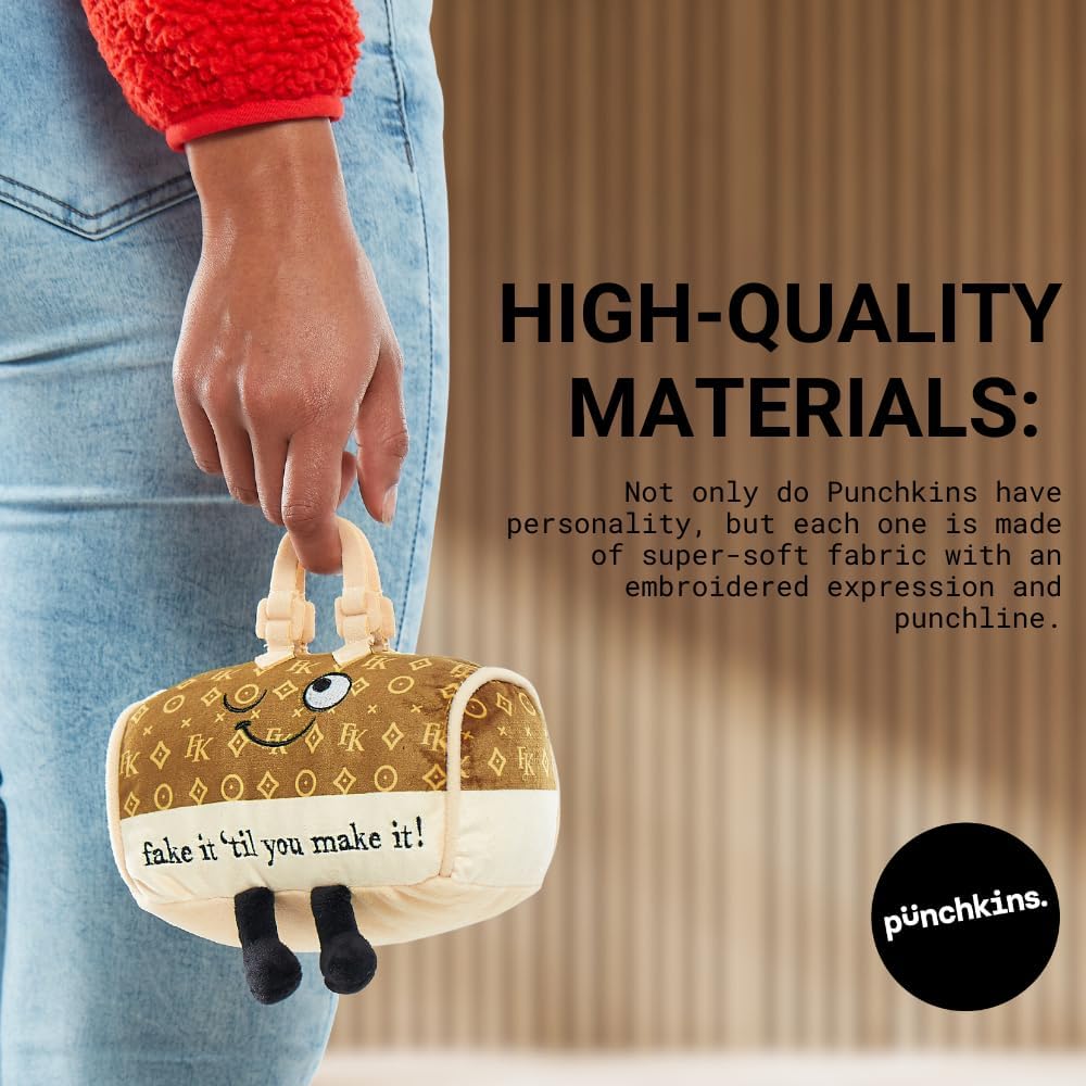 Rainbow Plushie, Funny Meme Gag Gift, Comical Plush Collectible, White Elephant, Stocking Stuffer Present, Great for Emotional Support, Fun Desk Accessory, Weighted Base for Display