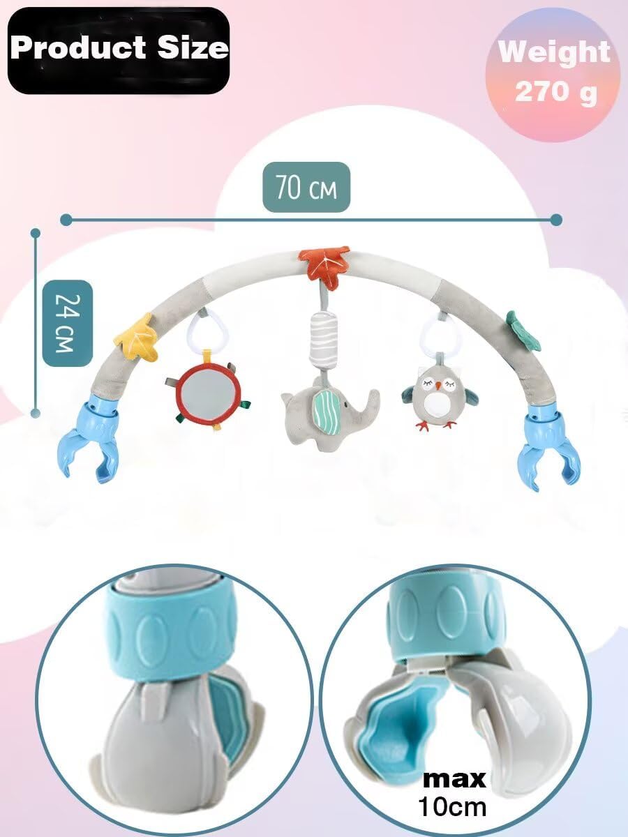 Pau1Hami1ton Baby Stroller Arch Toys, Car Seat Toys,Baby Gifts.S-19(Elephant)