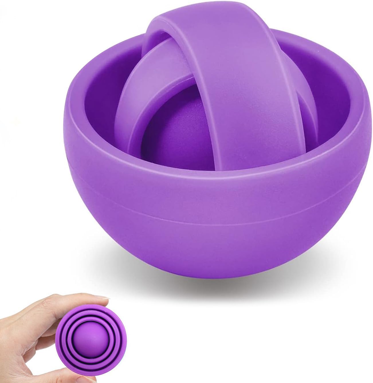 Fidget Toys, 3D Teen Boys Fidgets Spinners, Relief Stress and Exercise Fingers Hand Ball Fidgets Gyroscope, Best Gifts for Boys, Girls, Adult Birthday Games(1PACK)