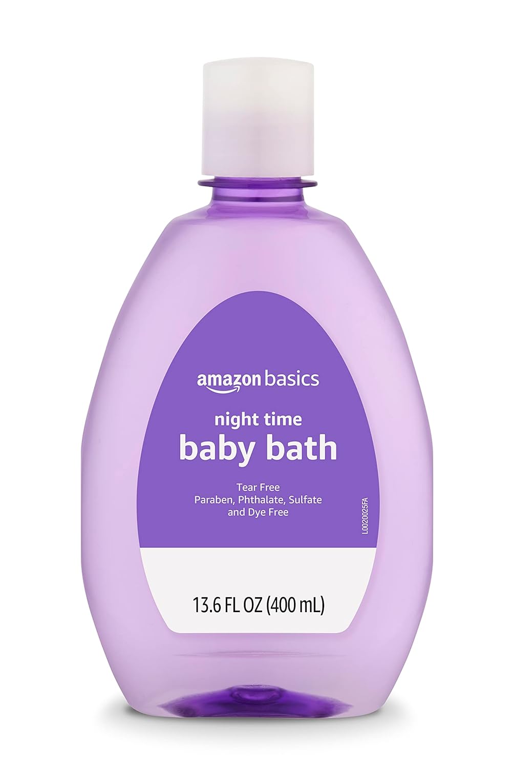 Amazon Basics Hypoallergenic Tear-Free Night-Time Baby Calming Bath, 13.6 Fl Oz (Pack of 4), (Previously Solimo)