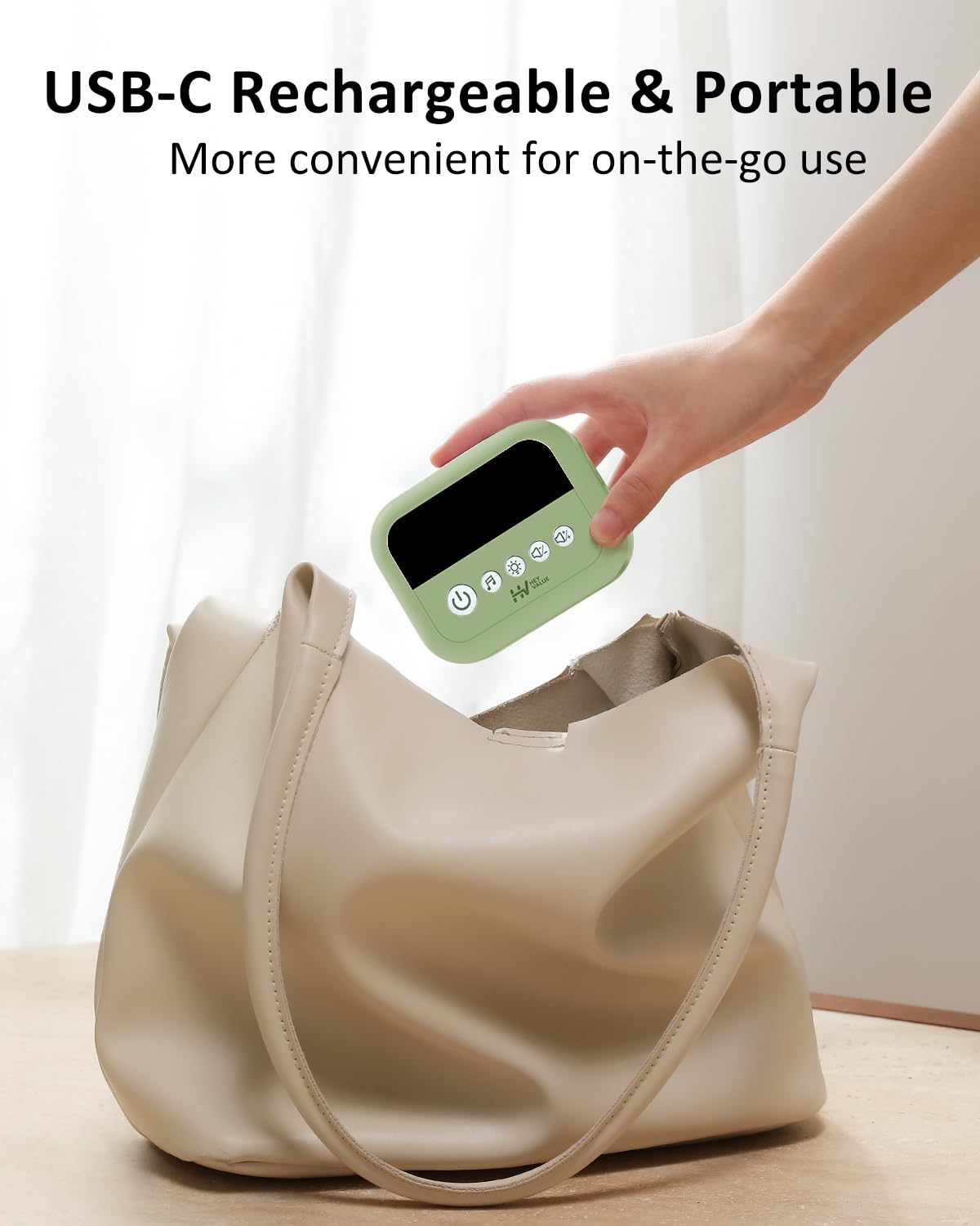 HEYVALUE Nasal Aspirator for Baby, Hospital Grade Nose Sucker with 9 Levels Suction, Night Light and Nursery Rhyme Soothing, Electric Nose Suction for Baby with Food-Grade Silicone Tips Green