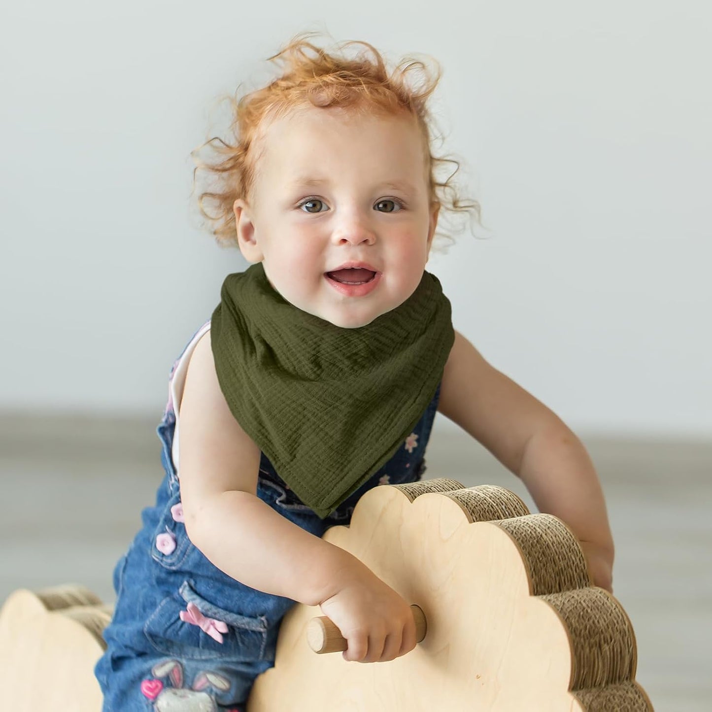 Muslin Receiving Blankets, Neutral Blanket Swaddling for Newborn Boys and Girls, 5 Pack Breathable and Skin-Friendly Swaddle Wrap for Infant Baby (Bright Leaves)