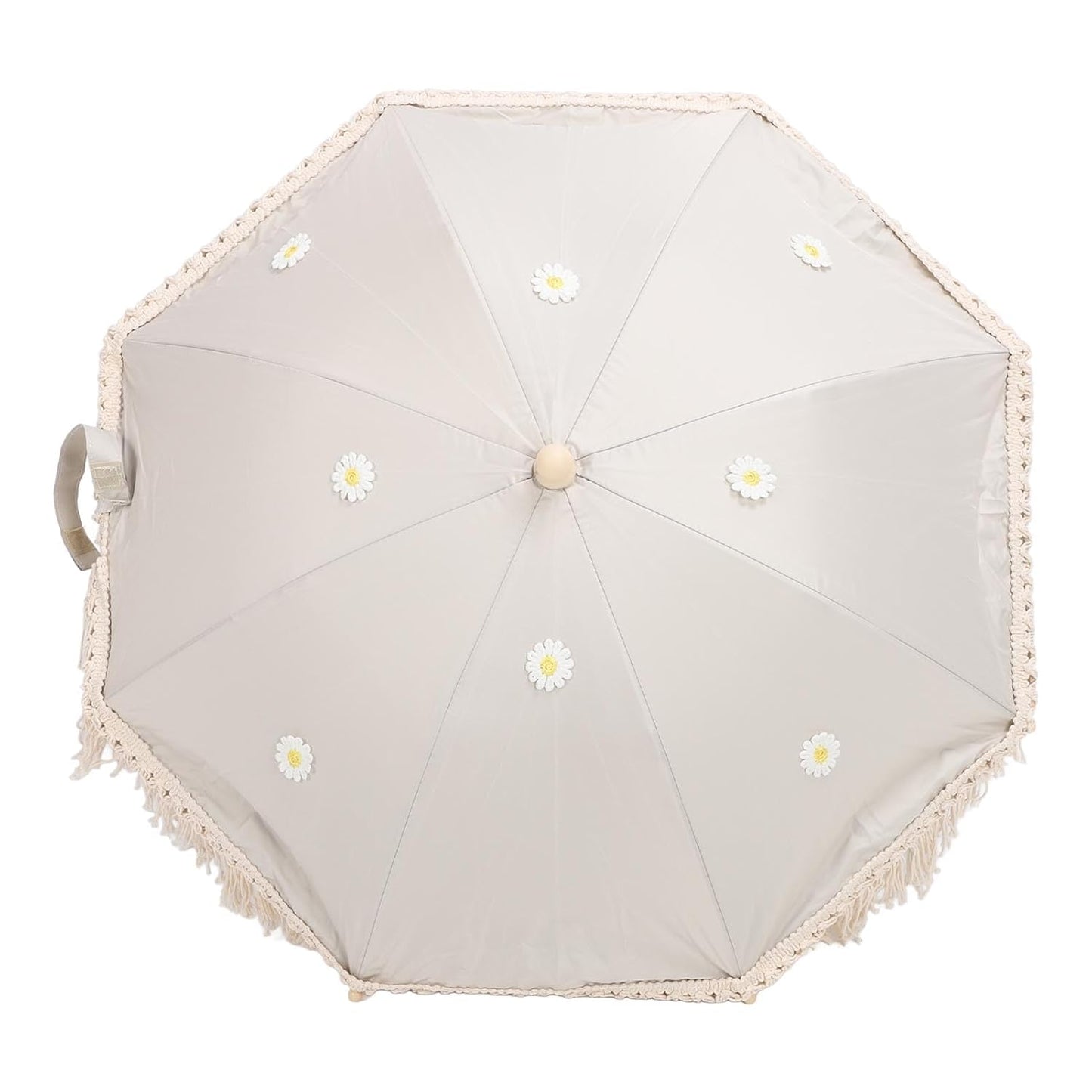 Baby Outdoor Parasols, Baby Stroller Parasol Umbrella with Adjustable Clamp, Toddler Parasol for Trolley Wheelchair Beach Chair, Outdoor Activities (Beige with