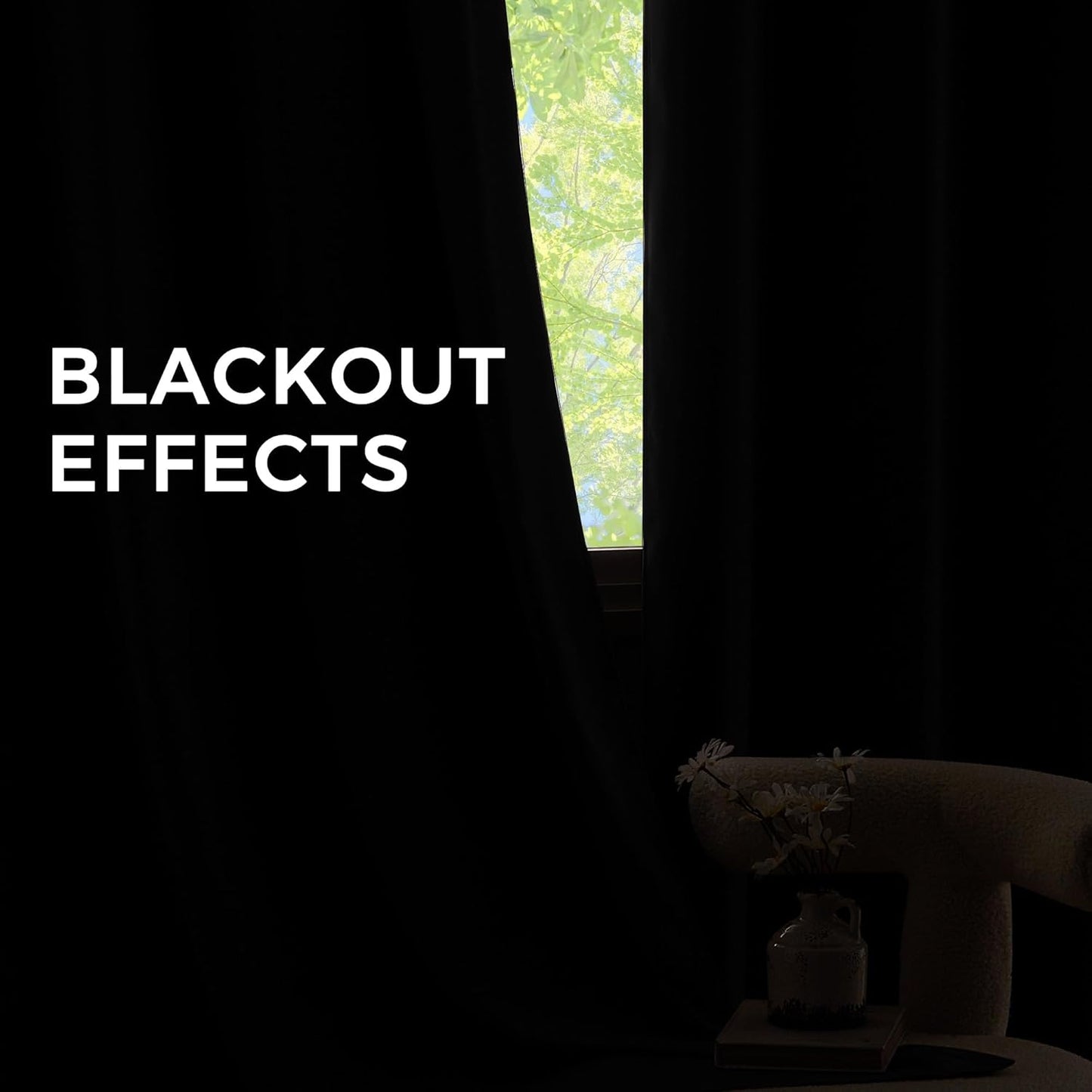 NICETOWN Grey Grommet Blackout Curtains 63 inch - Thermal Insulated Shades for Living Room, Yard, Bedroom, Closet, Laundry - Heavy-Duty, 2 Panels, W52 x L63