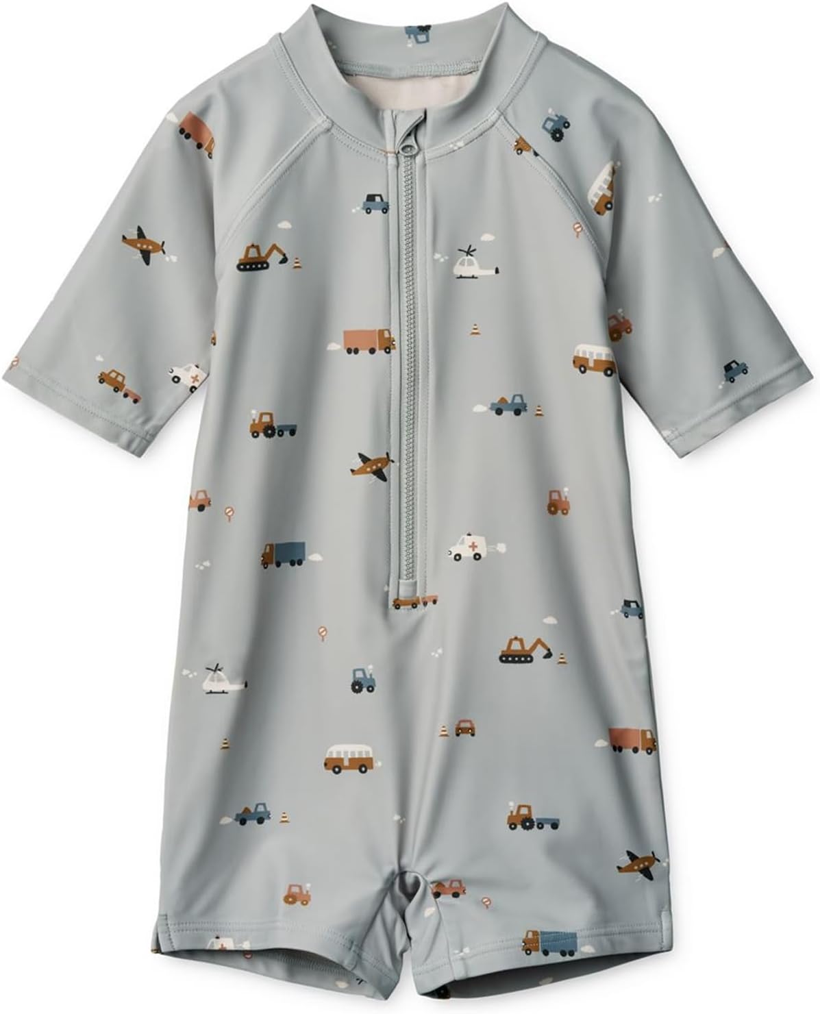 Boys One Piece Swimsuit Whale Dolphin Bathing Suit Zipper Rash Guard Kid Short Sleeve Swimwear Shark Beach Wear UPF50+