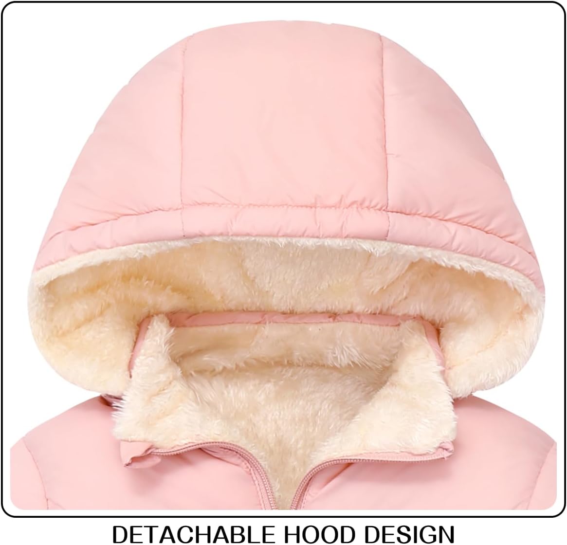 Toddler Winter Coat Baby Boy Fleece Jacket Kid Infant Girl Sweater Clothes 1-6T