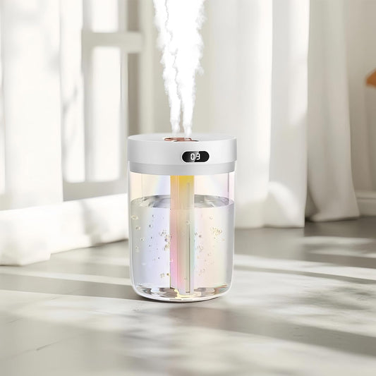 Humidifiers for Bedroom,Cool Mist Humidifiers Room Humidifier Colorful Breathing Light Silent Humidifier USB personal desktop humidifier, for baby bedroom travel office home