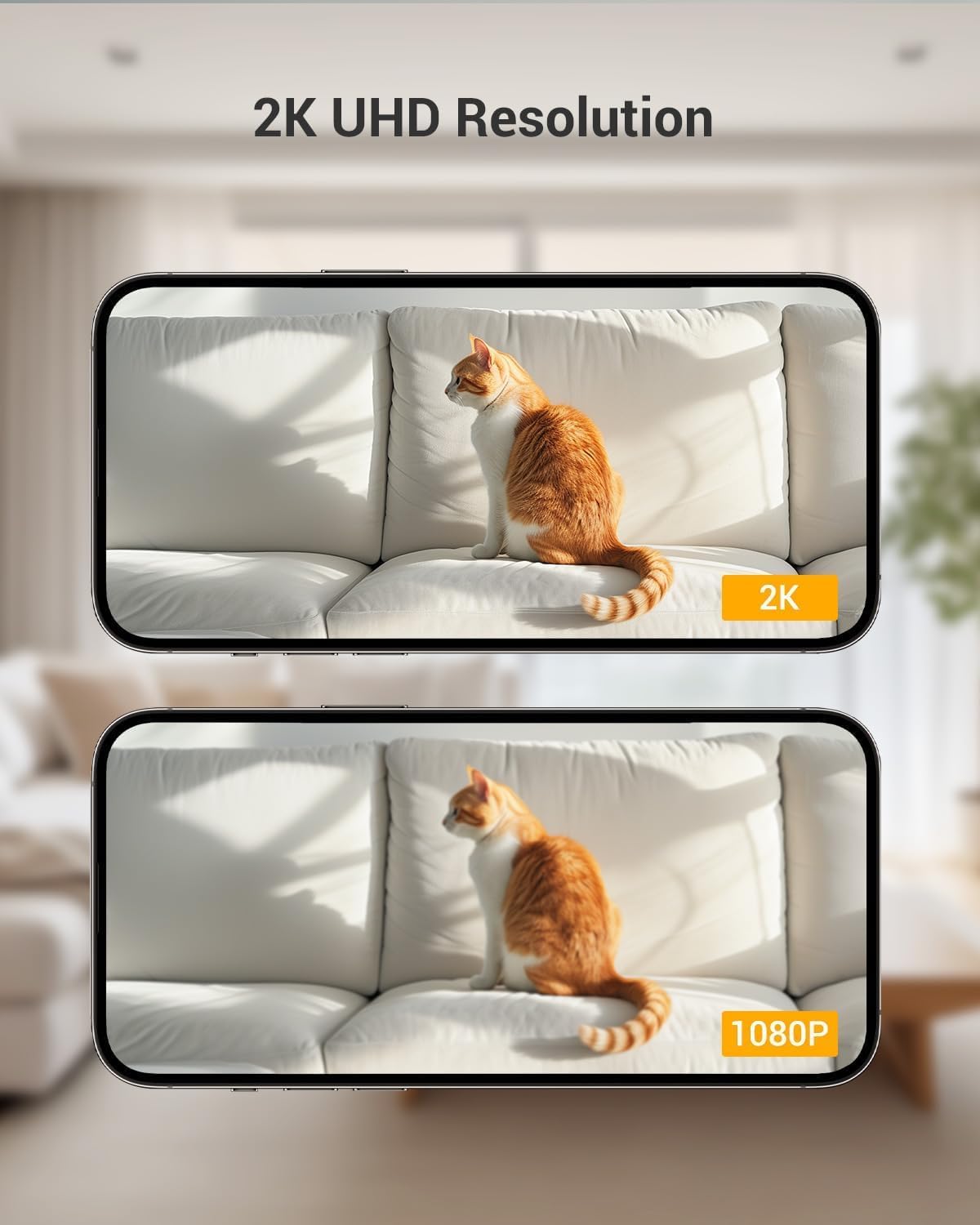 Indoor Camera - 2K Pet Camera, 5G/2.4GHz WiFi Cam for Baby Monitor with Phone App, 360° Pan & Tilt, 2-Way Audio, Color Night Vision, New for 2025 with 12s Free Cloud Storage