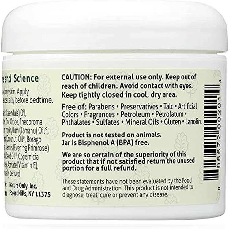 Nature Only Wholesome Diaper Cream. Calm, Nourish and Soothe Diaper Rash. Natural & Organic - 4 oz (Pack of 1)