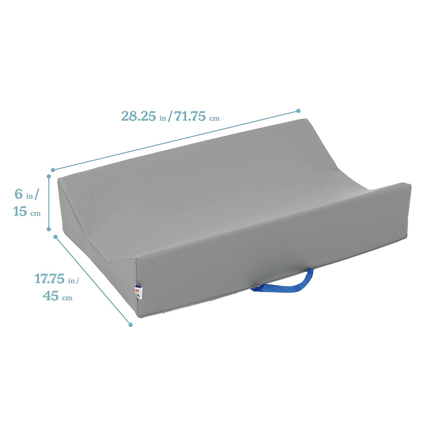 ECR4Kids SoftZone Baby Changing Pad, Contoured, Grey