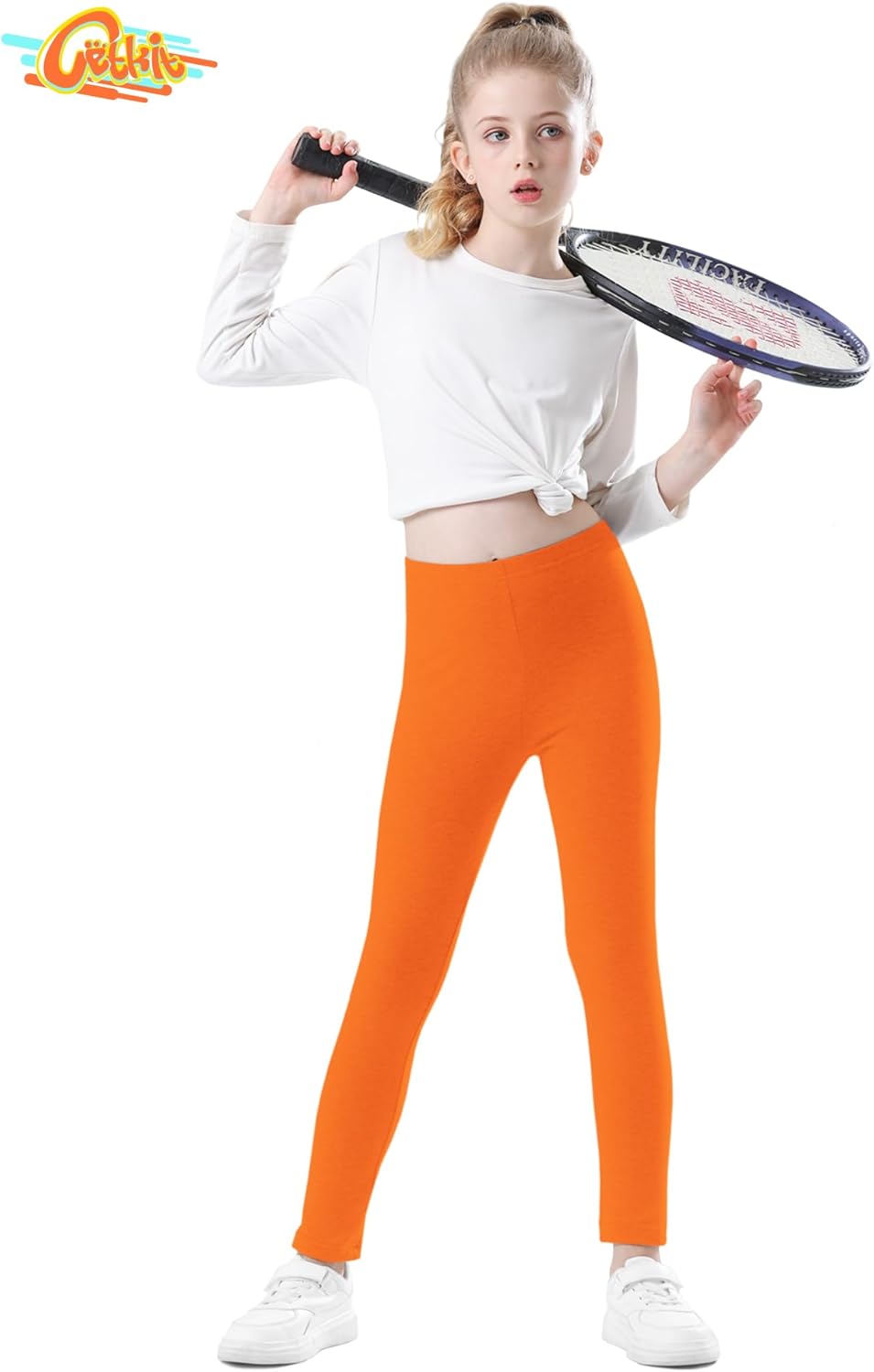 Girls Leggings Cotton Leggings for Toddler Footless Girls Pants Stretchy Baby Girl's Pants Infant Basic Leggings Size 6M -14Y