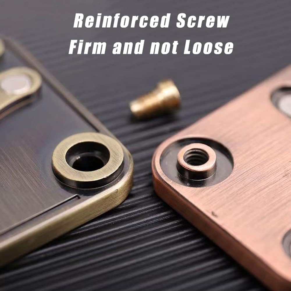 Magnetic Metal Fidget Toys - Metal Poker Push Card Fidget Slider Stress Relief Toy, Men’s EDC Toy Fidget Toy Haptic Coin, Office Desk Toys Gifts for Boyfriend and Father (KK)