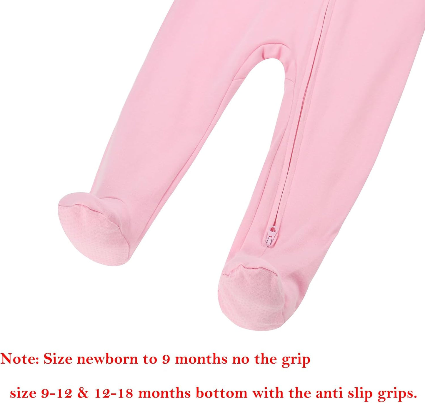 Aablexema Baby Footie Pajamas with Mittens - 3Pcs Infant Footed Sleeper Cotton Sleepwear Outfits