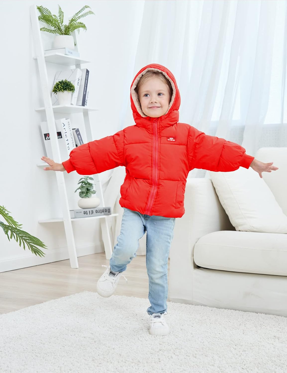 UNICOMIDEA Baby Winter Coat with Hooded Toddler Boys Girls Puffer Jackets for 12M-5T
