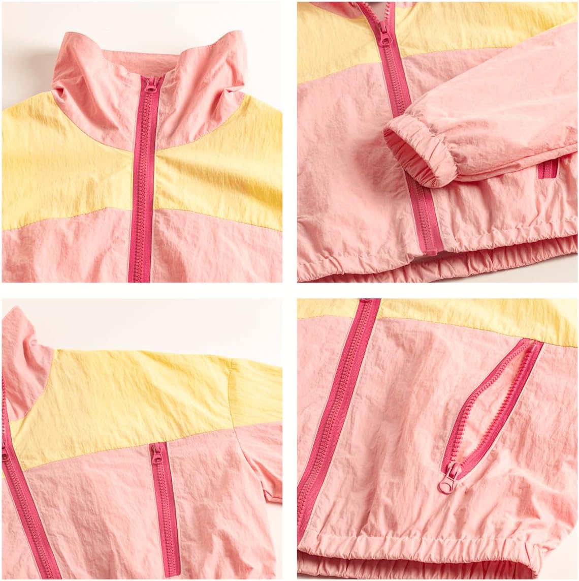 WELAKEN Lightweight Jacket for Girls Kids & Toddler II Girls' Print Water-Resistant Jacket