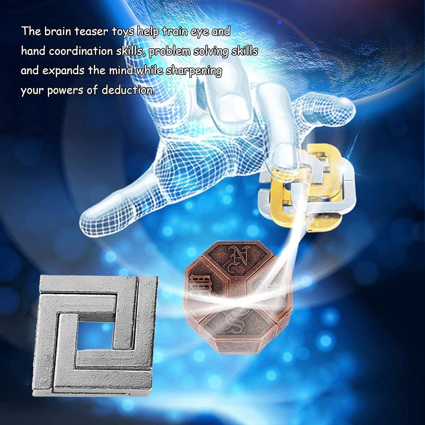 28 pcs IQ Test Puzzle Metal Wire Puzzles Mind Game Educational Toys High Difficulty Brain Teaser Puzzle Toy for Kids and Adults - Explore Creativity and Problem Solving. Gift Desk Puzzles