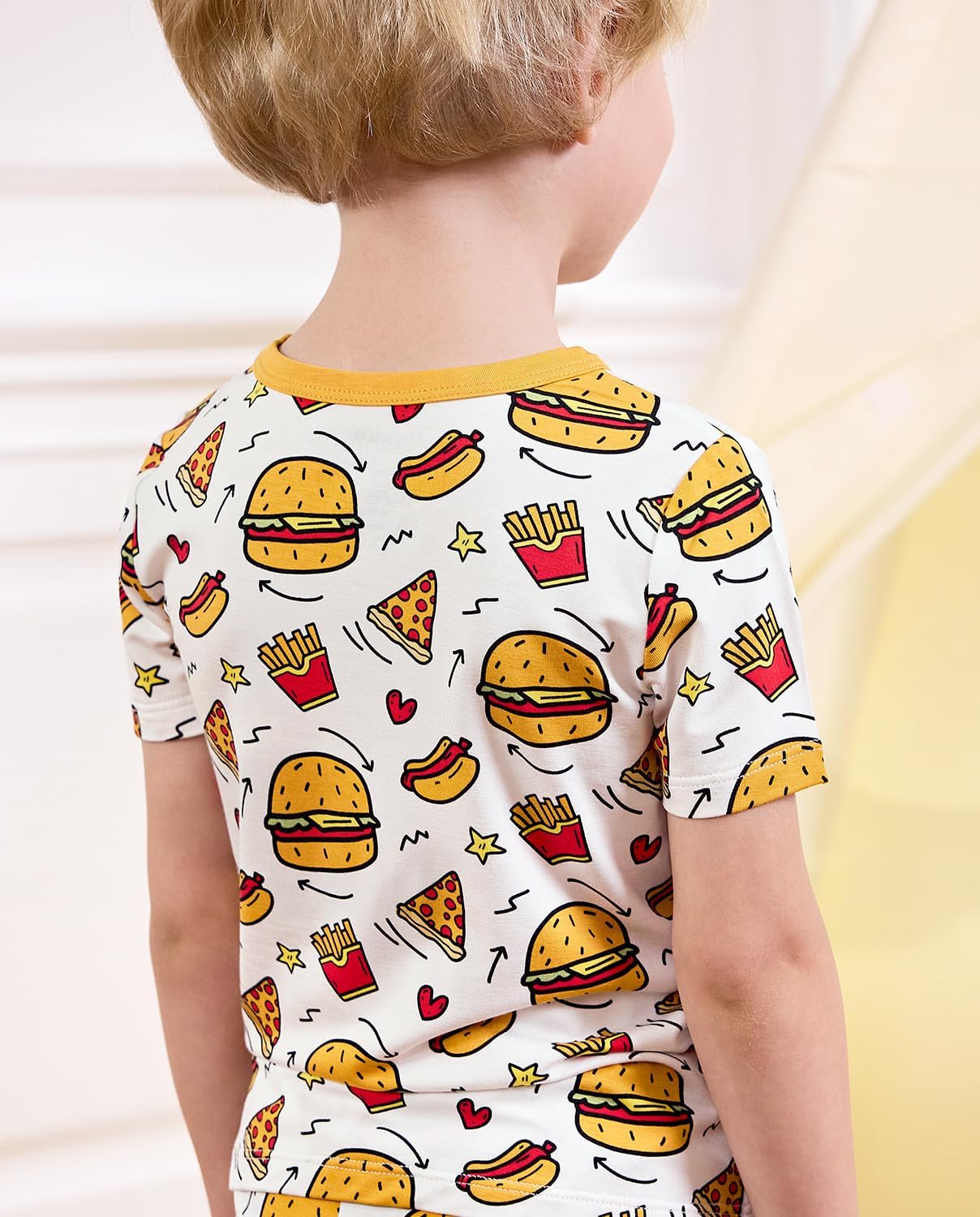 Bamboo Viscose Toddler Animal Pajamas Boys Girls Kids Cool Short Summer 12M-8Y Snug fit Pjs Set 2pcs