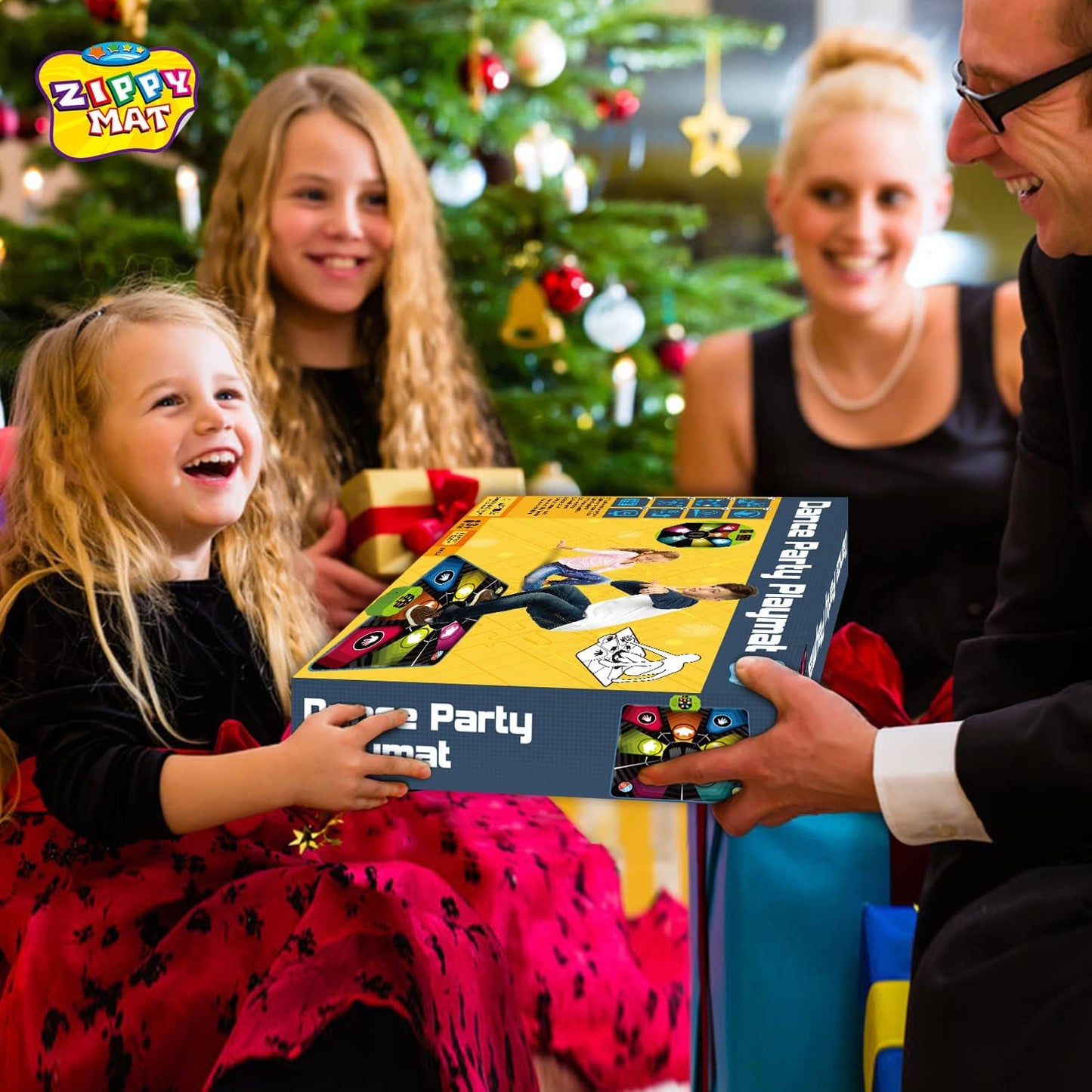 Dance Mat, Electronic Educational Toys for Kids Age 3-12, Musical Dancing Challenge Pad Game with LED Lights, AUX or Built in Music, Party Toys for Girls Boys Families