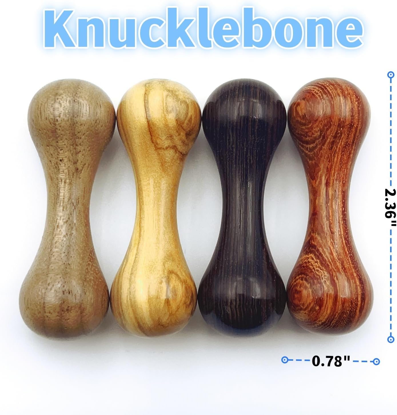 Knucklebone Wooden Bone Toys, Finger Skill Toys, Portable EDC Desktop Fidget Toys, Leisure Toys Suitable for Many Scenes (Walnut)