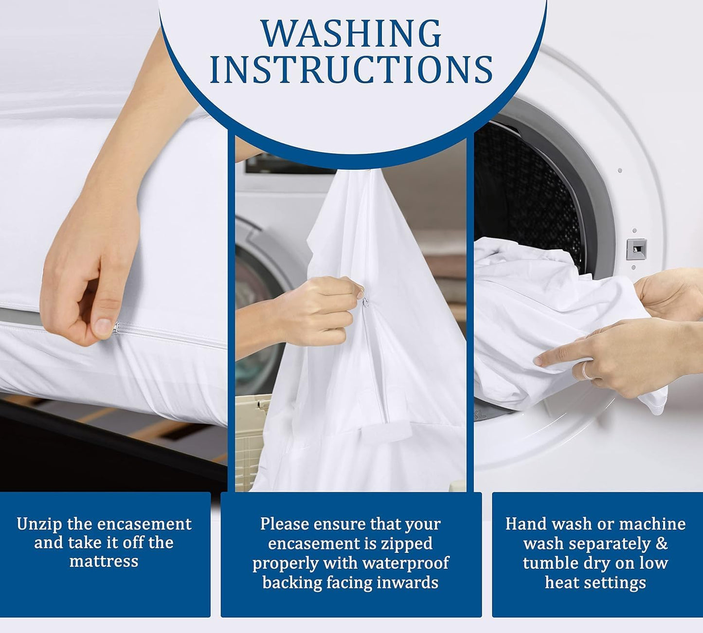 Utopia Bedding Zippered Mattress Encasement Crib Size (Pack of 2), 100% Waterproof, Dust Mite and Bed Bug Proof Mattress Protector, Absorbent 6-Sided Mattress Cover