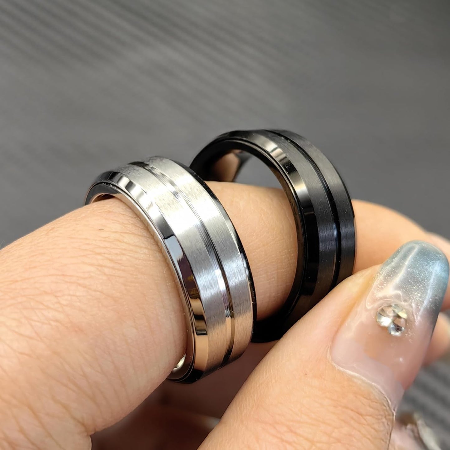 EDC Fidget Slider Fidget Toy Adult Stress Relief Metal Ratchet Ring Jewelry ADHD Recreational Fidget Toy Tactile Coin (Silvery, 13)