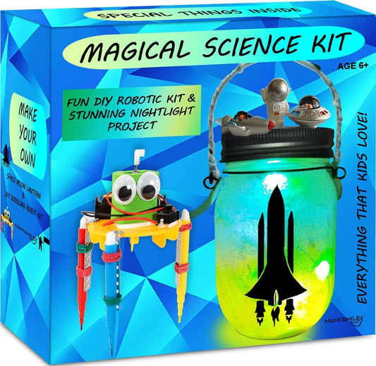 Make Your Own Space Night Light & DIY Robotic Kit Best Present for Boys Ages 6 7 8 9 10 11 12 Years Old, Kids STEM Projects, Arts and Crafts for Boys & Girls, Experiment Kit Gifts Ideas