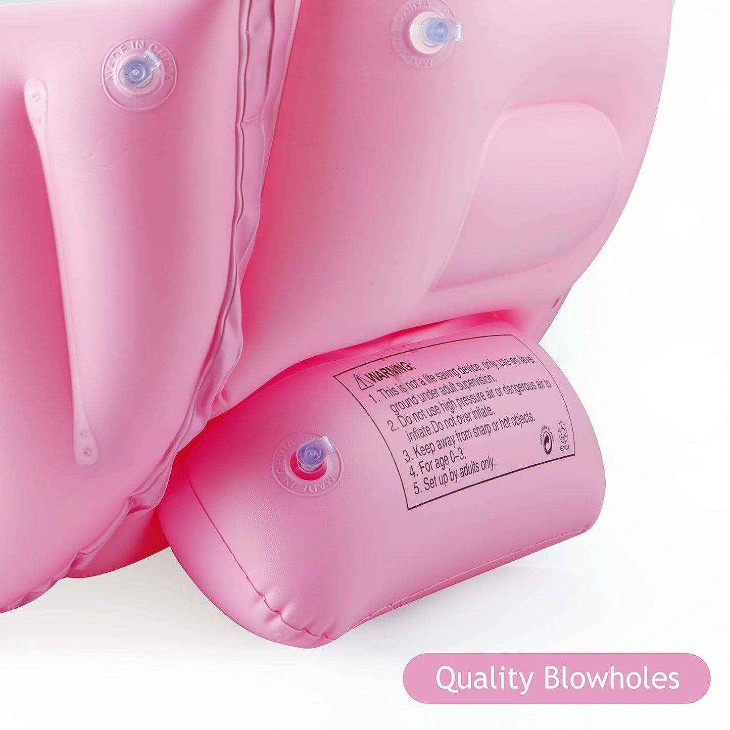 PandaEar Baby Inflatable Bathtub, Portable Travel Baby Infant Bath Tub Toddler Bathtub with Air Pump, Foldable Non-Slip Shower Basin Mini Air Swimming Pool for Newborn (Pink)