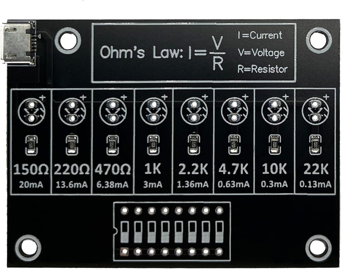 Soldering Practice Kit DIY Practical Electronic Circuit Project Resistor Learning Board