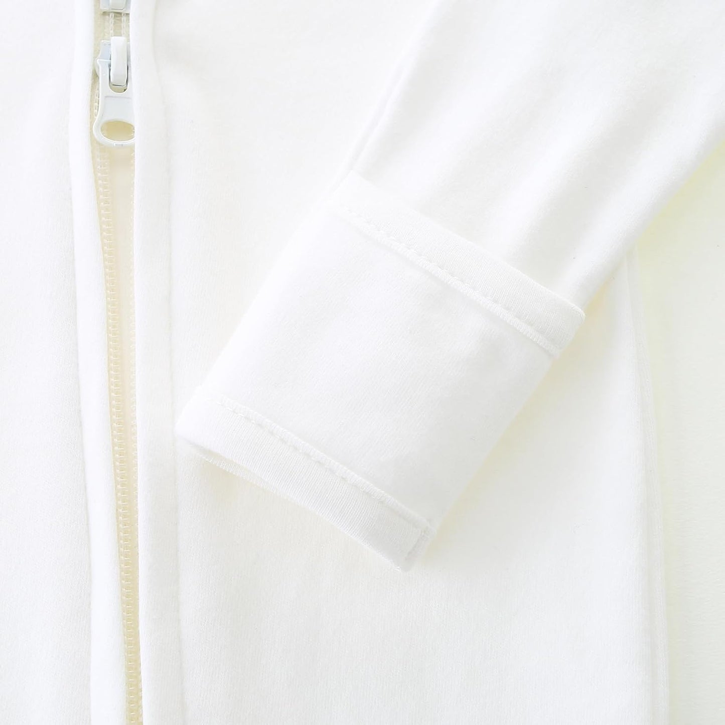 Baby Romper 100% Organic Cotton Pajamas One Piece Long Sleeve Zipper Footie Onesie for 0~12M Baby