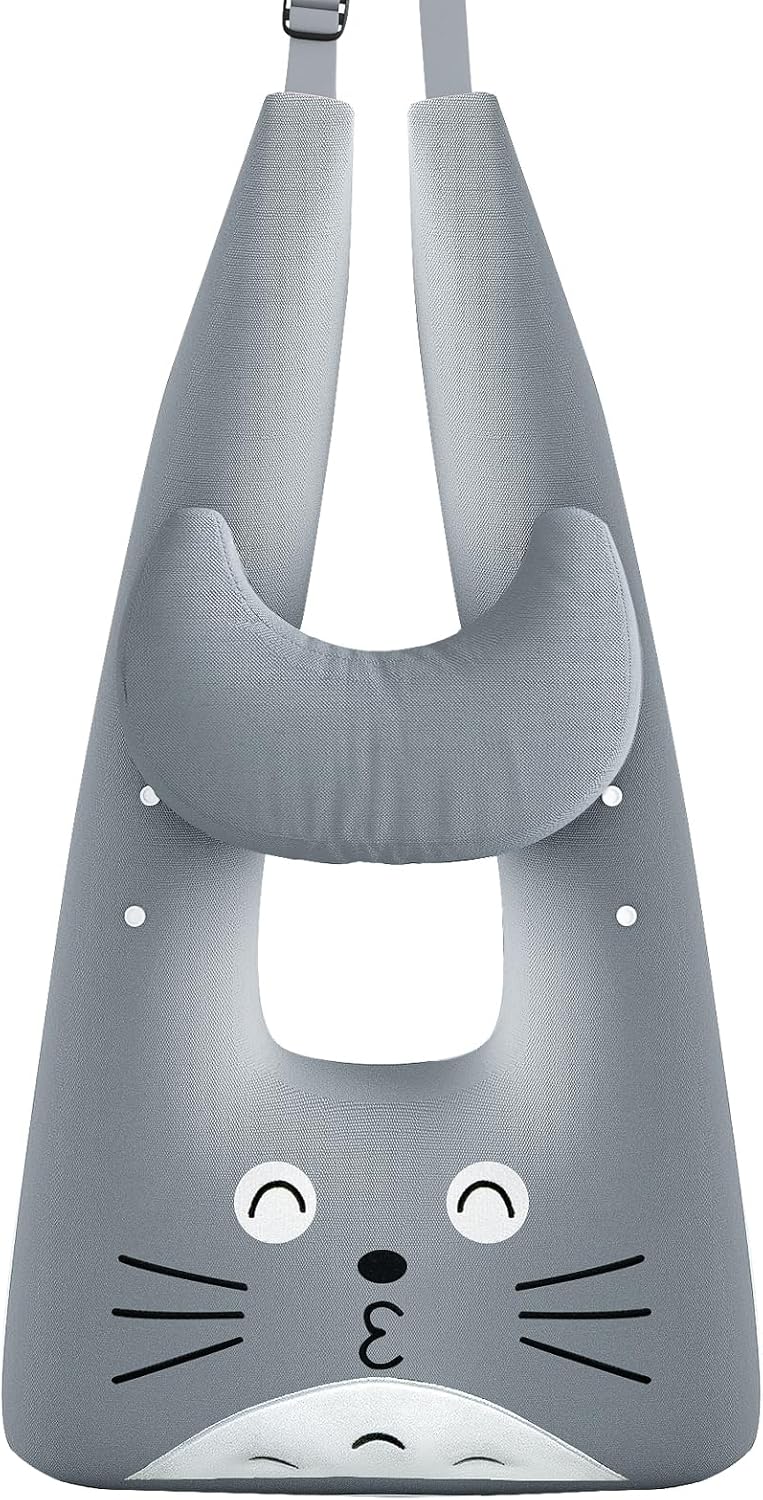 Travel Pillow,Car Pillow Kids Travel Pillow Car seat Pillow U Shaped Pillow for Travel Skin-Friendly Material The Sleeping Aid for Adults and Kids on Road Trips (Gray)