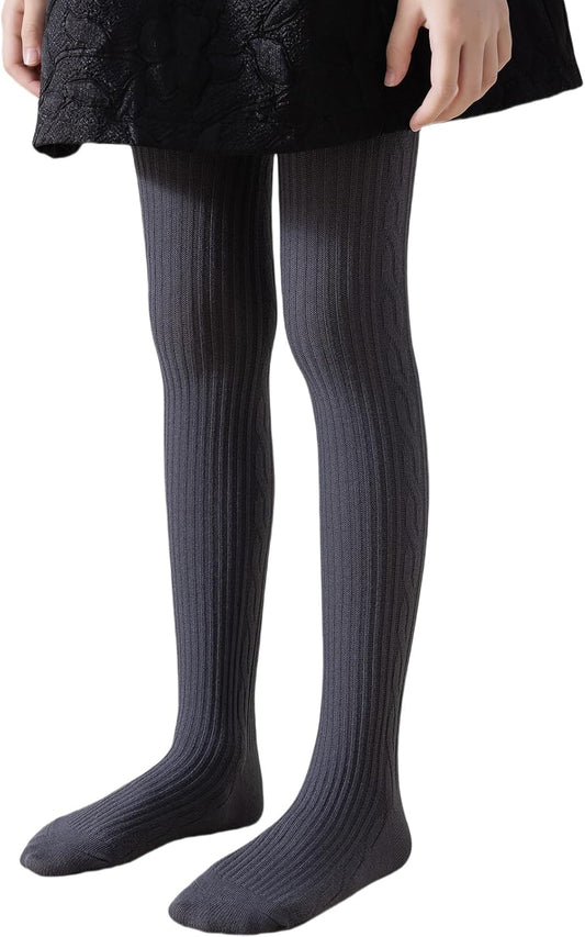 BINIDUCKLING Baby & Toddler Cable Kit Tights for Girls 6 Months - 8 Years
