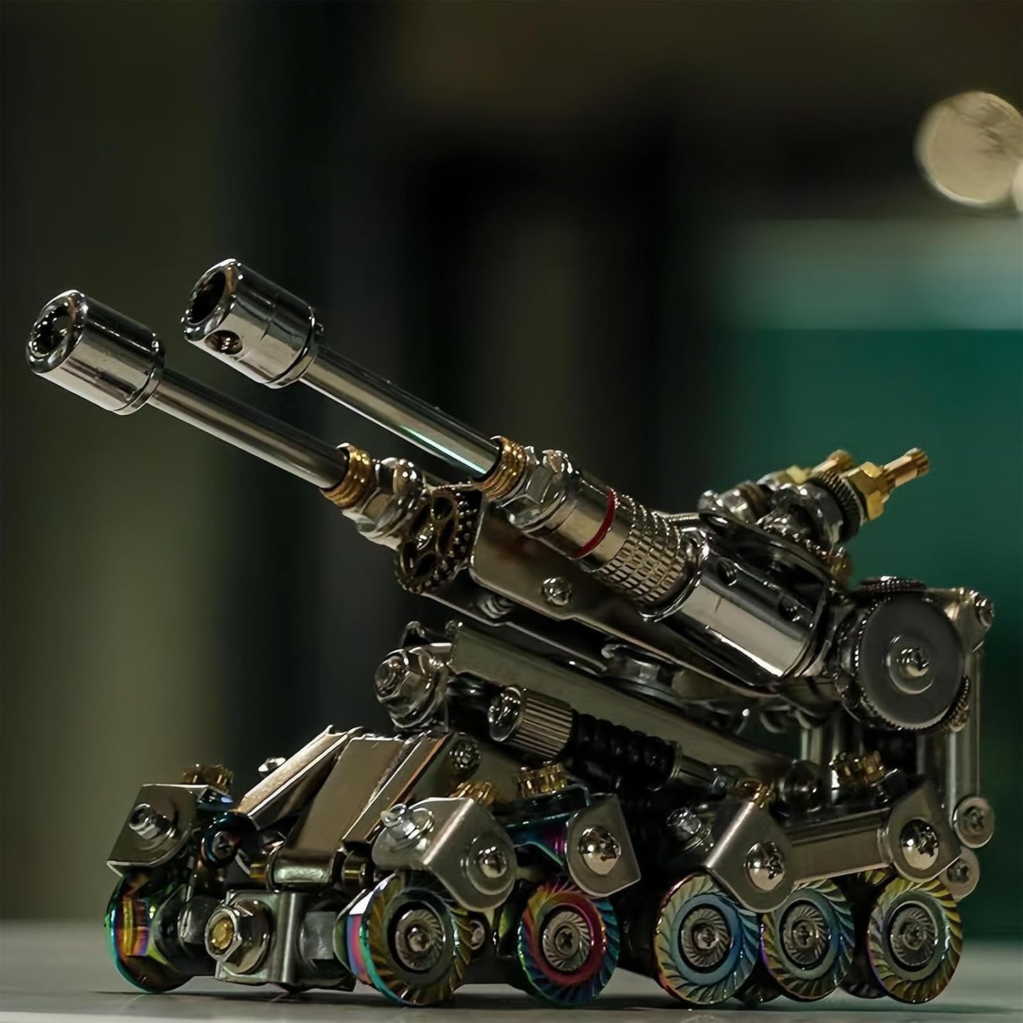 3D Metal Puzzle for Adults,Tank Puzzle Building Set，3D Metal Model Kit, Brain Teaser Puzzles DIY Assembling for Stress Relief - High end Men's Gift