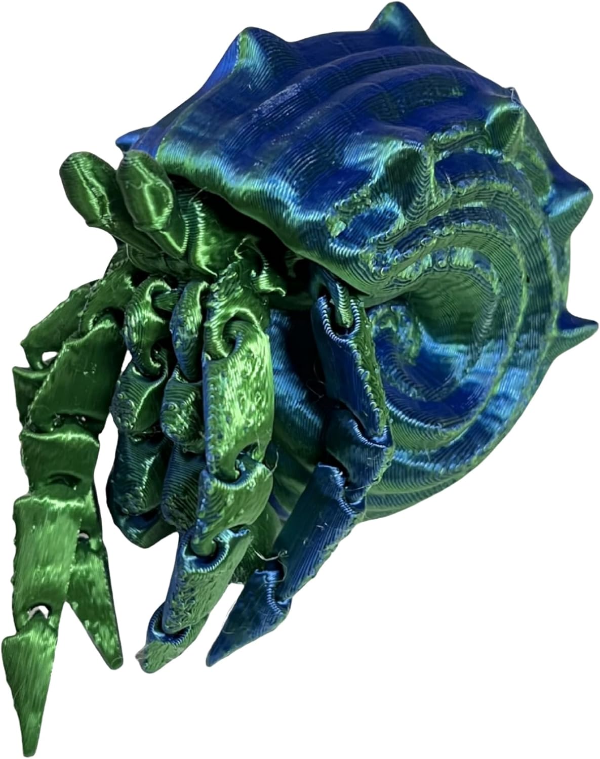 3D Printed Hermit Crab, Hinged Color Tabletop Toy, Fidget Toy Adult, Deep Sea Creature Model Toy, Home Office Decoration