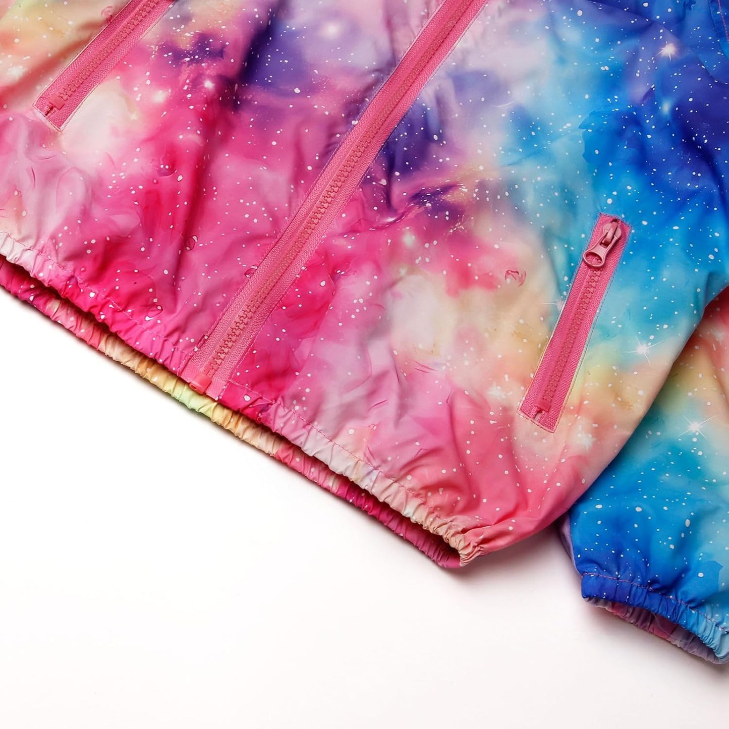 WELAKEN Lightweight Jacket for Girls Kids & Toddler II Girls' Print Water-Resistant Jacket